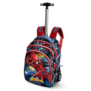 Spiderman Smash Travel Trolley Rucksack Zaino Casual 28 Liters Blu 0