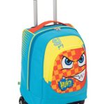 Trolley Big Sj Faccine Azzurro Arancione Giallo 31 Lt Uso Zaino Spallacci A Scomparsa Totale Scuola E Viaggio 0