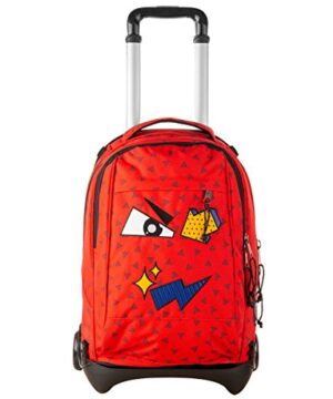 Trolley Invicta Plug Face Fiesta Red Zaino Sganciabile E Lavabile Scuola E Viaggio 35 Lt 0