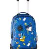 Trolley Invicta Plug Face Royal Blu Zaino Sganciabile E Lavabile Scuola E Viaggio 35 Lt 0