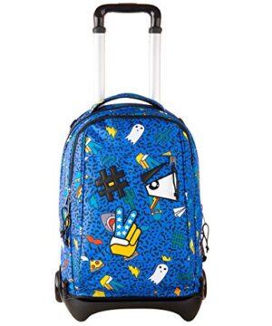 Trolley Invicta Plug Face Royal Blu Zaino Sganciabile E Lavabile Scuola E Viaggio 35 Lt 0