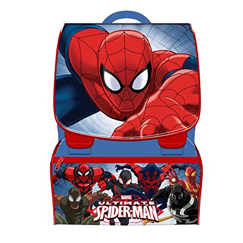 Trade Shop Traesio Kit Scuola School Pack Zaino Estensibile Astuccio 3 Zip Marvel Spiderman 0