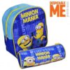 Trade Shop Traesio Zaino Zainetto Asilo Minions Mania Astuccio Tombolino Kit Originale Scuola 0