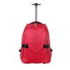 Travelzone Trolley Zaino Con Ruote E Maniglia Allungabile Bagaglio A Mano O Scuola Capacit 35 Litri Colore Rosso 0