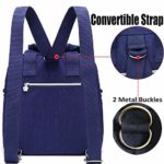 Travistar Donna Zaino Borsa In Nylon Impermeabile Borsa A Tracolla Leggera Multifunzionale Borsa A Tracolla Blu Per Lo Shopping Della Scuola Donna 0 2
