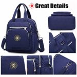 Travistar Donna Zaino Borsa In Nylon Impermeabile Borsa A Tracolla Leggera Multifunzionale Borsa A Tracolla Blu Per Lo Shopping Della Scuola Donna 0 4