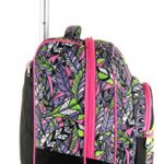 Trolley Fit Seven Butterfly Nero Lilla 35 Lt 2in1 Zaino Con Spallacci A Scomparsa Scuola Viaggio 0 1