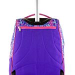 Trolley Fit Seven Butterfly Viola Rosa 35 Lt 2in1 Zaino Con Spallacci A Scomparsa Scuola Viaggio 0 2