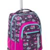 Trolley Fit Seven Love Letter Viola Rosa 35 Lt 2in1 Zaino Con Spallacci A Scomparsa Scuola Viaggio 0