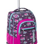 Trolley Fit Seven Love Letter Viola Rosa 35 Lt 2in1 Zaino Con Spallacci A Scomparsa Scuola Viaggio 0