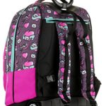 Trolley Fit Seven Love Letter Viola Rosa 35 Lt 2in1 Zaino Con Spallacci A Scomparsa Scuola Viaggio 0 5