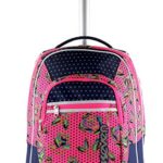 Trolley Fit Seven Romantic Blu Rosa 35 Lt 2in1 Zaino Con Spallacci A Scomparsa Scuola Viaggio 0 0