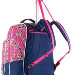 Trolley Fit Seven Romantic Blu Rosa 35 Lt 2in1 Zaino Con Spallacci A Scomparsa Scuola Viaggio 0 4