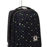 Trolley Invicta Check Nero Verde 35 Lt 2in1 Zaino Con Spallacci A Scomparsa Scuola Viaggio 0