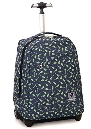 Trolley Invicta Strong Blu 35 Lt 2in1 Zaino Con Spallacci A Scomparsa Scuola Viaggio 0