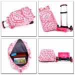 Trolley Scuola Zaino Scuola Per Trolley Bambina Elementare Con Rotolamento Ruote Nero 6 Ruote 0 2