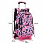 Trolley Scuola Zaino Scuola Per Trolley Bambina Elementare Con Rotolamento Ruote Nero 6 Ruote 0 3