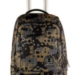 Trolley Tech Invicta Camou Verde Mimetico 34 Lt 2in1 Zaino Sganciabile Scuola Viaggio 0 0