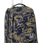 Trolley Tech Invicta Camou Verde Mimetico 34 Lt 2in1 Zaino Sganciabile Scuola Viaggio 0