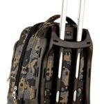 Trolley Tech Invicta Camou Verde Mimetico 34 Lt 2in1 Zaino Sganciabile Scuola Viaggio 0 3