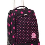 Trolley Tech Invicta Micro Macro Dots Nero Fuxia Pois 34 Lt 2in1 Zaino Sganciabile Scuola Viaggio 0