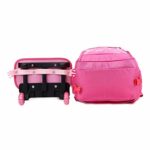 Trolley Zaino Joseko Bambino Ragazzo Zaino Trolley Rimovibile Con Ruote Bagaglio A Mano Della Scuola Cartella Nero 0 3