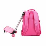 Trolley Zaino Joseko Bambino Ragazzo Zaino Trolley Rimovibile Con Ruote Bagaglio A Mano Della Scuola Cartella Nero 0 5