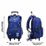 Trolley Zaino Con Ruote Belegao Ragazzi Ragazze Borsa Da Scuola Rimovibile Da 6 Ruote Zaino Multiuso Impermeabile Per Studenti Per La Scuola Allaperto 0 2