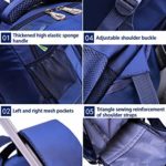 Trolley Zaino Con Ruote Belegao Ragazzi Ragazze Borsa Da Scuola Rimovibile Da 6 Ruote Zaino Multiuso Impermeabile Per Studenti Per La Scuola Allaperto 0 3