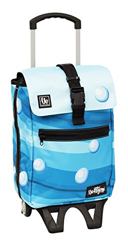 Vertigine Trolley Estensibile Da Scuola Con Ruote Poliestere Turchese 0