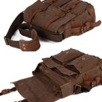 Vintage Militare Uomini Tela Borsa Messenger 0 1