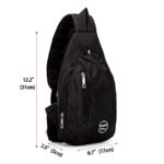 Vodabang Tracolla Viaggio Uomo Donna Sportivo Zaino Monospalla Impermeabile Zaino Borsa Spalla Petto Verde 0 0