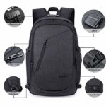 Wawj Unisex Multiuso Antifurto Zaino Con Porta Usb Zaino Per Pc Portatile Impermeabile Da Uomo Borsa Universitaria Daypack Per La Scuola Scuola Business Nero 0 2