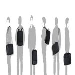 Xiujuan Zaino Porta Computer Zaino Pc Portatile 156 Pollici Antifurto Impermeabile Borsa Zaino Tracolla Uomo Per Universit Scuola Lavoro Ufficio 3 In 1 Nero 0 3