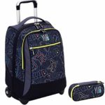 Yub Trolley Portapenne Round Murales Nero Scuola Elementari E Medie Viaggio 34 Lt 0