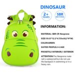 Yisibo Zaini Per Bambini Asilo Nido Scuola Materna Per Bambini Ragazziragazze Zaino 3d Animal Bag Zaini Zaino Bambino Carino Nursery Zaino Et1 6grande Bocca Dinosauro Verde 0 4