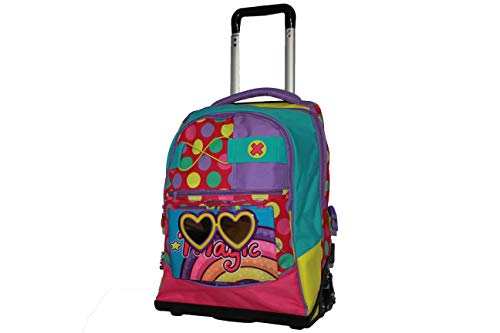 Zaino Trolley Go Pop Spinner Girl Assortito Viola 0