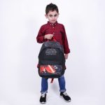Zainetto Bambino Star Wars Zaino Bimbo Con Tasca Frontale Stampa Kylo Ren Cartella Scolastica Per Lasilo E La Scuola 40x30x18 Cm Nero Perletti 0 0