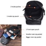 Zaino Borsa Donna Piccolo Monospalla Borsa Marsupio Zainetto In Pu Pelle Per Donne Ragazze Bambini Nero Hengwin Portachiavi In Pelle 0 1
