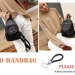 Zaino Borsa Donna Piccolo Monospalla Borsa Marsupio Zainetto In Pu Pelle Per Donne Ragazze Bambini Nero Hengwin Portachiavi In Pelle 0 5