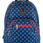 Zaino Format Invicta Check Blu Rosso 31 Lt Doppio Scomparto Scuola E Tempo Libero 0 0