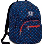 Zaino Format Invicta Check Blu Rosso 31 Lt Doppio Scomparto Scuola E Tempo Libero 0