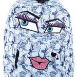 Zaino Invicta Ollie Pack Face Fantasy 25 Lt Azzurro Tasca Per Portatile E Tablet 0 0