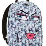 Zaino Invicta Ollie Pack Face Fantasy 25 Lt Azzurro Tasca Per Portatile E Tablet 0