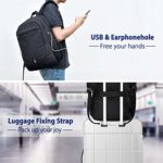 Zaino Porta Pc 156 Pollici Usb Impermeabile Zaino Uomo Lavoro Leggero Universit Scuola Daypack Zaini Notebook Business Viaggio Borsa Nero 0 4