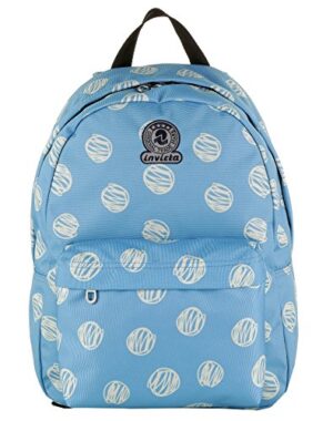 Zaino Roundast Invicta Brushed Dots Azzurro 25 Lt Scuola E Tempo Libero 0