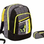 Zaino Scuola Advanced Seven Rebel Boy Nero 30 Lt Inserti Rifrangenti Portapenne 0