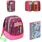 Zaino Scuola Advanced Seven Roses Girl Rosa Astuccio Cartellina A4 0