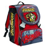 Zaino Scuola Estensibile Marvel Avengers Infinity War Rosso 28 Lt 2 Pattine In 3d Gadget Incluso 0 0
