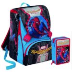Zaino Spiderman Homecoming New 2018 Zaino Sdoppiabile Big Seven Pattina Sfogliabile 28 Lt Schoolpack Astuccio 3 Scomparti Maschera Spiderman 0